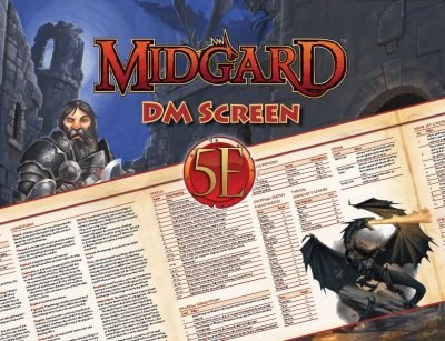 Midgard DMs Screen & Character Sheets for 5th Edition (Print)