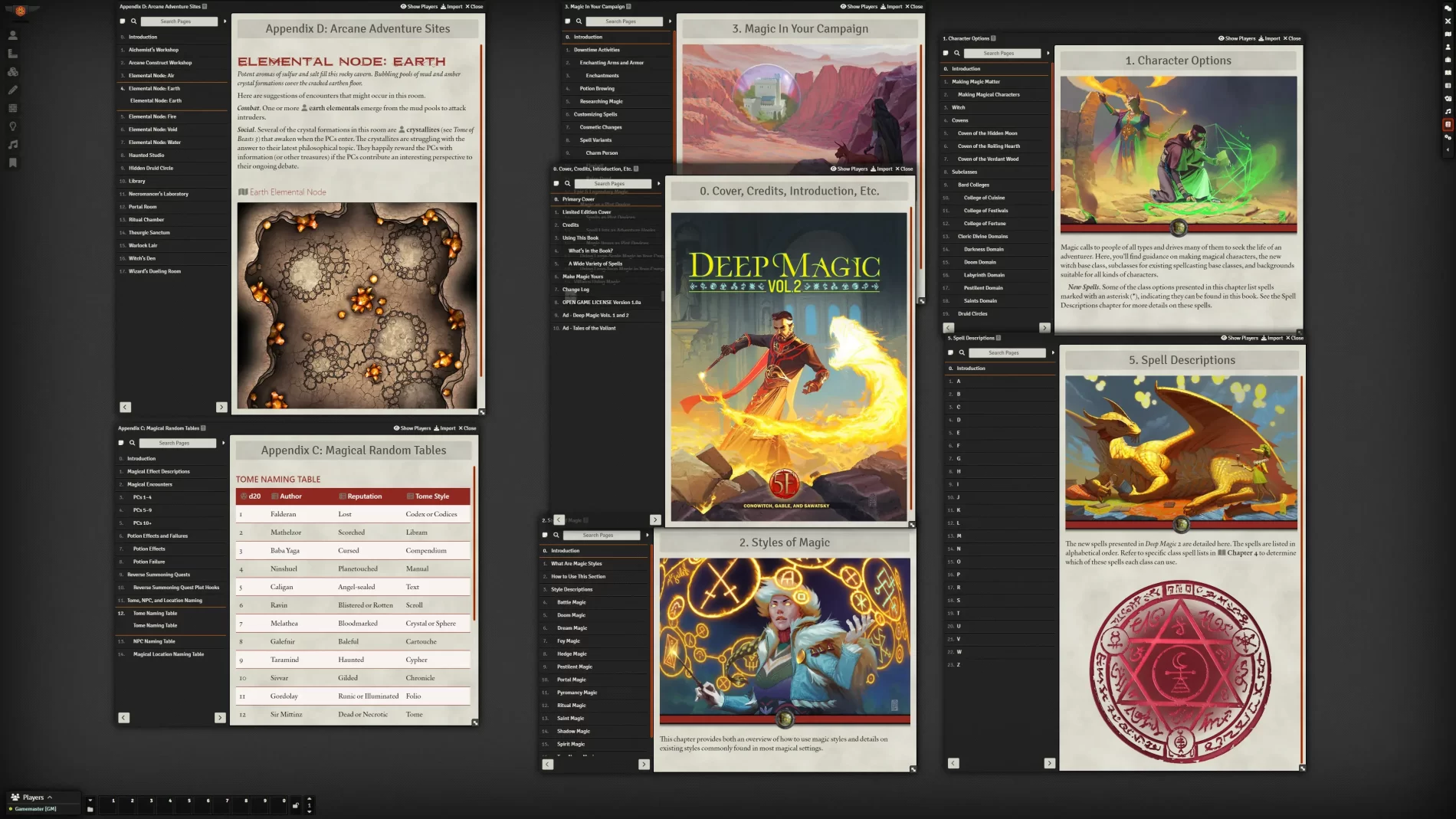 Deep Magic Volume 2 for 5th Edition - Kobold Press, Player Options, Black  Flag Reference Document
