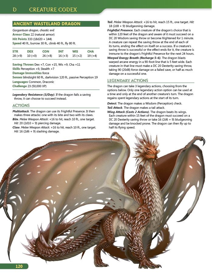 Pocket Edition Dungeons and Dragons RPG Creature Codex 