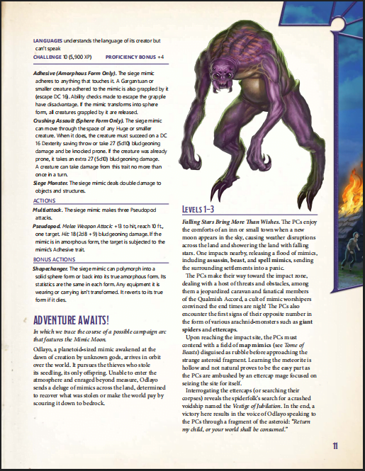 Rise of the Mimic Moon for 5th Edition (PDF) - Kobold Press Store
