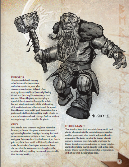 Larger Than Life 1: Thursir (Pathfinder RPG) (PDF) - Kobold Press Store