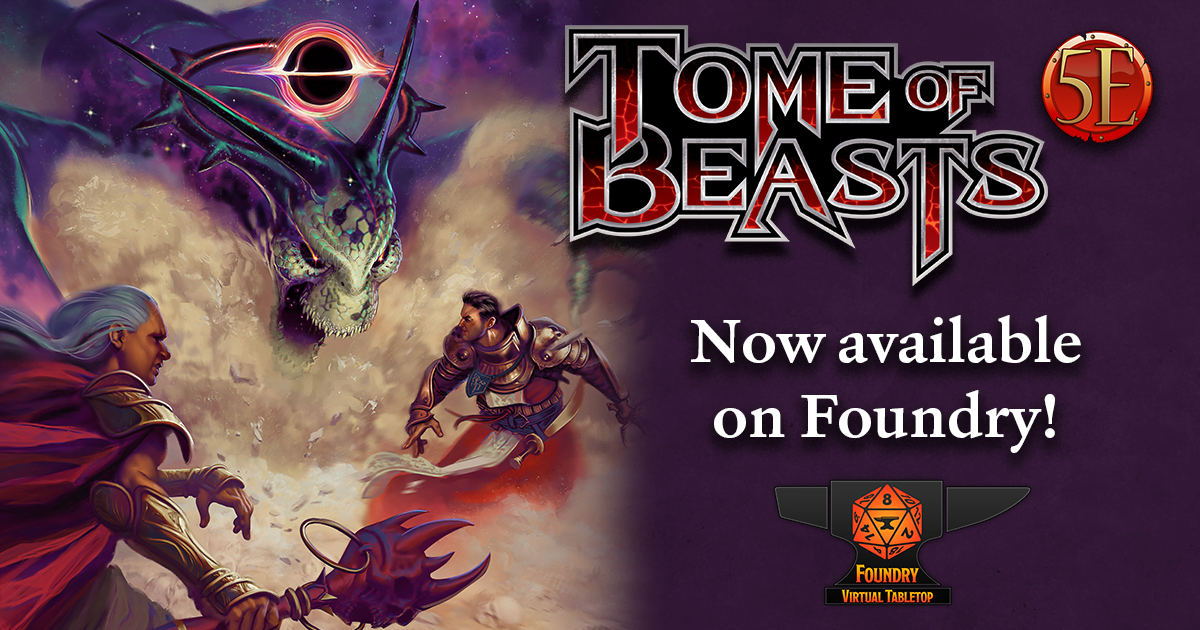 Tome of Beasts (2016) (Foundry Virtual Tabletop License Key) - Kobold Press  Store