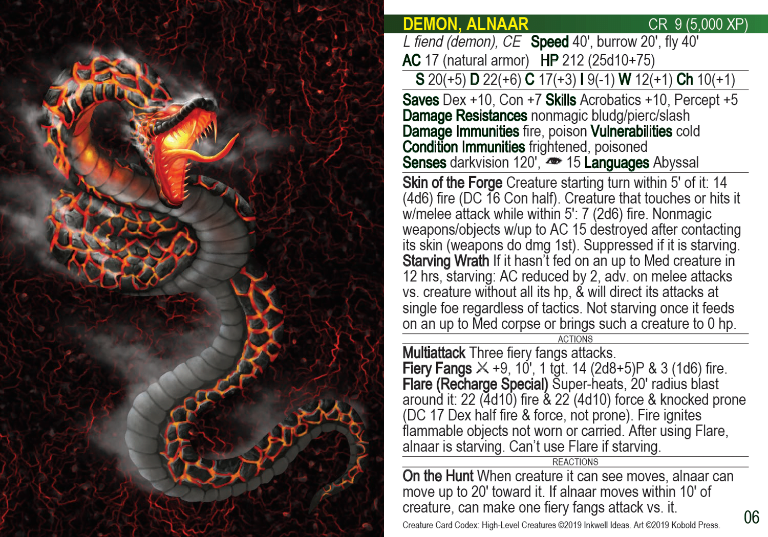 Cover-to-Cover Awesome Inside Creature Codex from Kobold Press