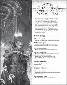 Spells & Magic Items Preview Page