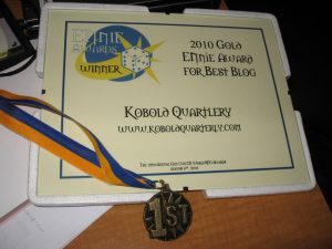 2010 Gold ENnie Award for Best Blog