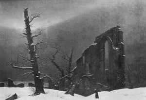 Caspar David Friedrich, Monk in the Snow (1908)