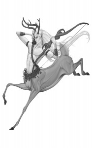 Alseid Deer Centaur by Allison Theus (c) 2010 Open Design