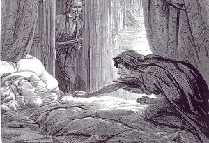 Illustration in Carmilla, Joseph Sheridan Le Fanu's vampire story