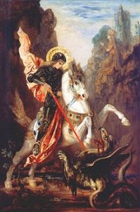 Saint George and the Dragon by Gustave Moreau