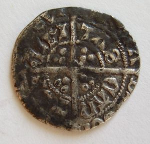 Half Groat - Legend reads "CIVITAS CANTOR" which means City of Canterbury where this coin was struck in the late 15th Century. (Photo by Jerry "Woody")