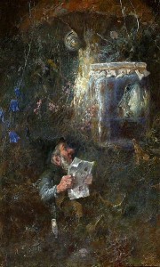 Gnome with Newspaper, Heinrich Schlitt, 1923. Public Domain.