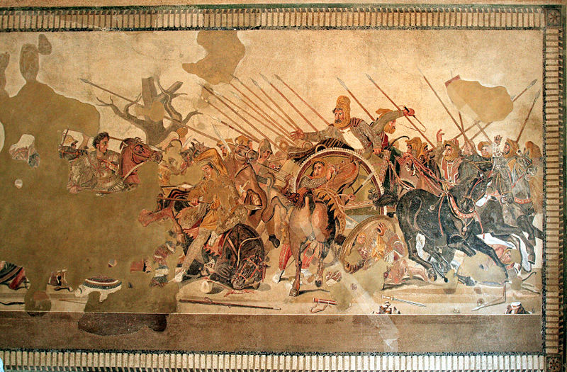 Alexander mosaic photographed in Museo Archaeologico Naples (Provided by Magrippa and Piero)