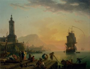 Claude-Joseph Vernet - A Calm at a Mediterranean Port
