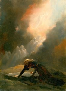 Alexandre-Evariste Fragonard - Bradamante at Merlin's Tomb. 