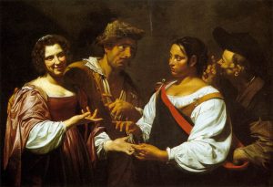 The Fortune Teller 2 by Simon Vouet, 1618