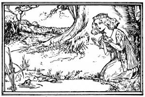 "Illustration at page 288 in Grimm's Household Tales (Edwardes, Bell)" by Robert Anning Bell - Title: Grimm's Household Tales, 1912. Brothers Grimm, Marian Edwardes (translator), R. Anning Bell (illustrations)
