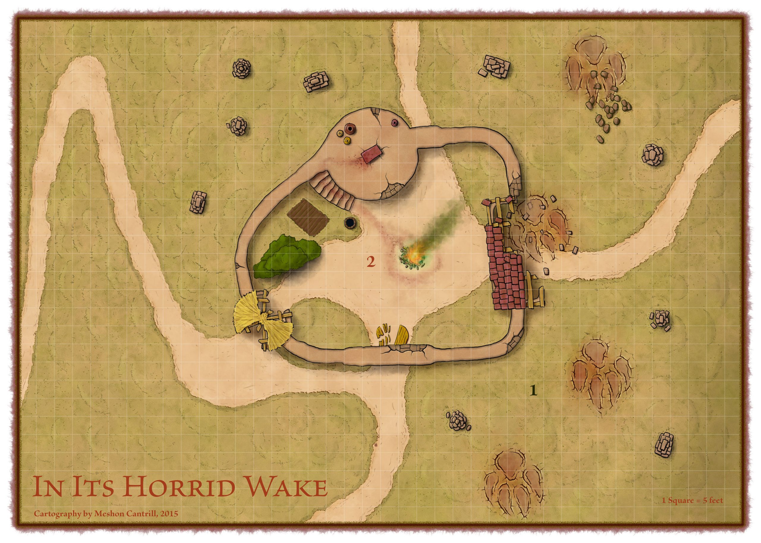 In Its Horrid Wake Map