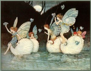 Fairy Islands from the book Elves and Fairies 1916 by Ida Rentoul Outhwaite