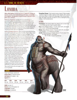Preview of Tome of Beasts: Loxoda