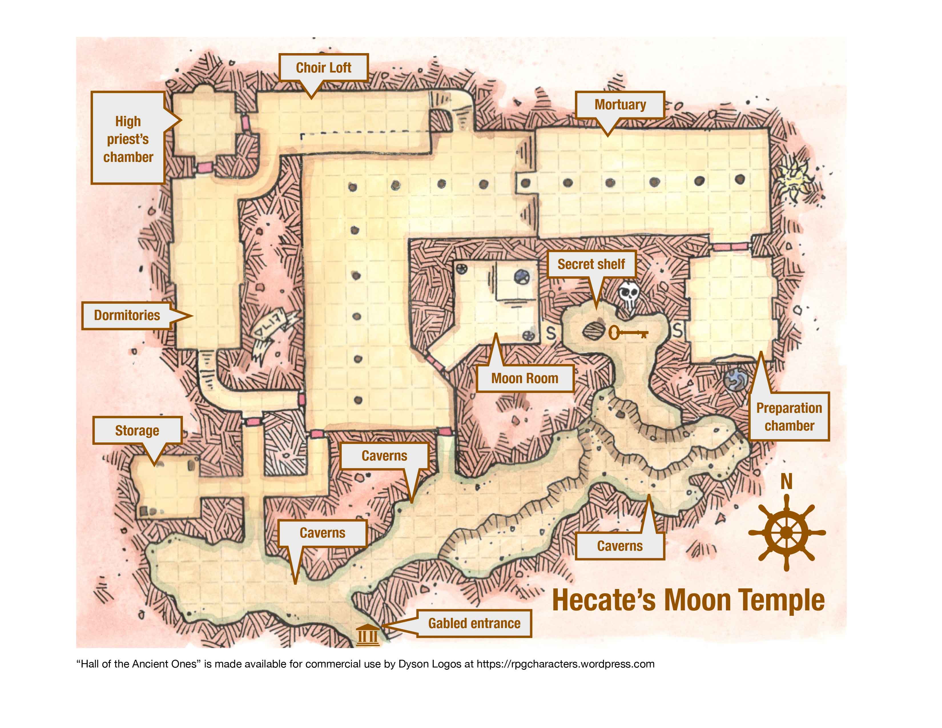 Midgard Dungeons: Hecate’s Moon Temple (Near Mount Parini)