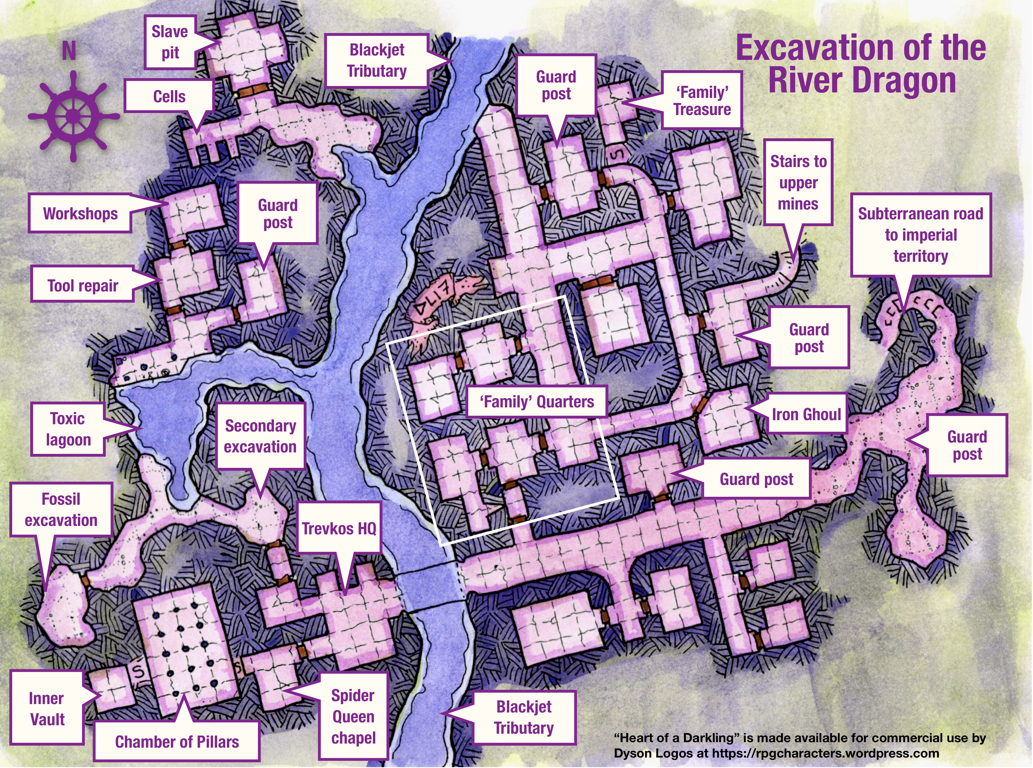 Dwarven Excavation Player Map