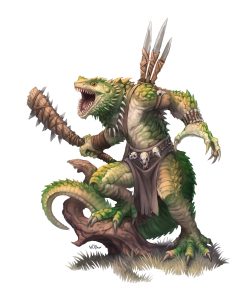 Lizardfolk lineage and heritages for the Tales of the Valiant RPG